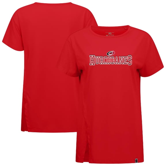 Women's Levelwear  Red Carolina Hurricanes Influx Journey T-Shirt