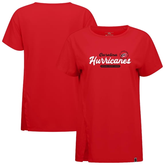 Women's Levelwear  Red Carolina Hurricanes Influx Monument T-Shirt