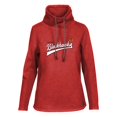 thumbnail image 1 of Women's Levelwear Red Chicago Blackhawks Loop Retro Script Pullover Top, 1 of 1