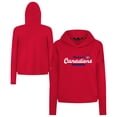 thumbnail image 1 of Women's Levelwear  Red Montreal Canadiens Sweet Monument Tri-Blend Cropped Pullover Hoodie, 1 of 3