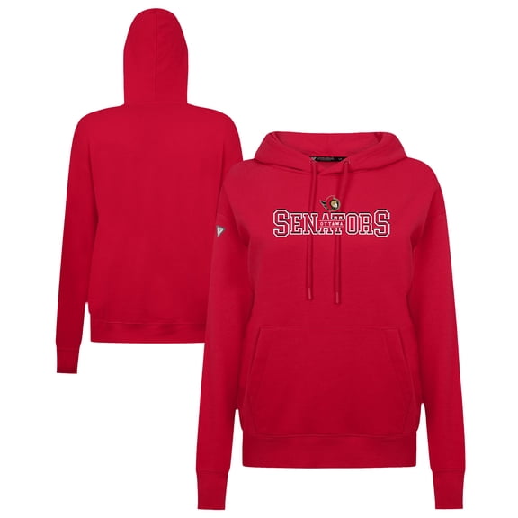 Women's Levelwear Red Ottawa Senators Adorn Journey Pullover Hoodie