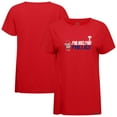 thumbnail image 1 of Women's-Levelwear  Red Philadelphia Phillies Influx 8-Bit Baseball T-Shirt, 1 of 3