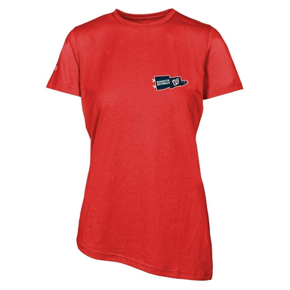 Women's Levelwear Red Washington Nationals Birch Rafters T-Shirt