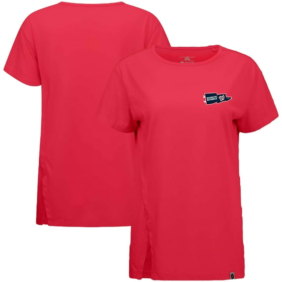 Women's Levelwear Red Washington Nationals Influx Rafters T-Shirt