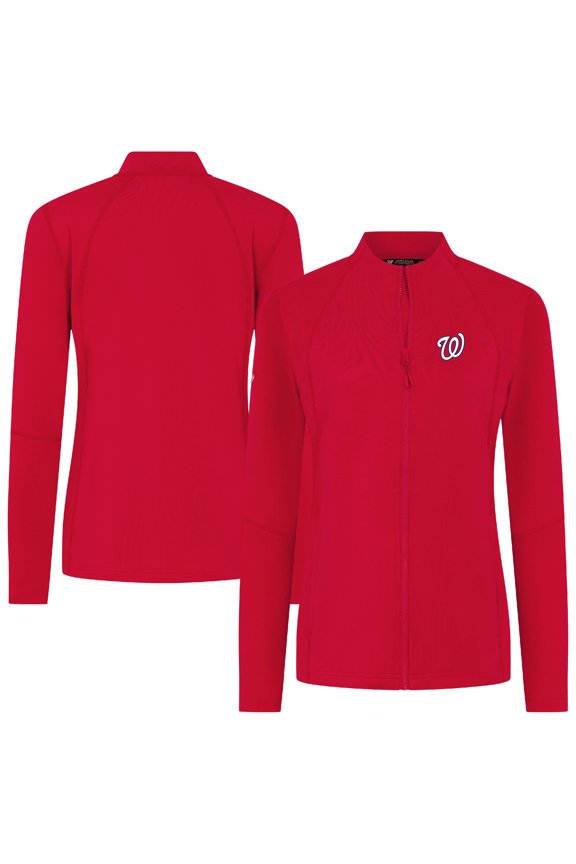 Women's Levelwear Red Washington Nationals Mesa Insignia 2.0 Full-Zip Jacket