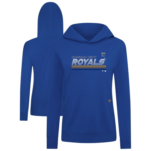 Women's Levelwear Royal Kansas City Royals Relay Breaker Pullover Hoodie