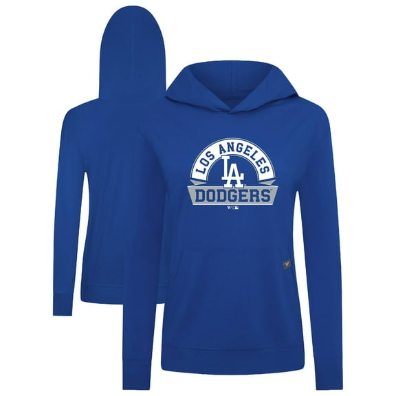Women's Levelwear Royal Los Angeles Dodgers Relay Banner Arch Long Sleeve T-Shirt Hoodie