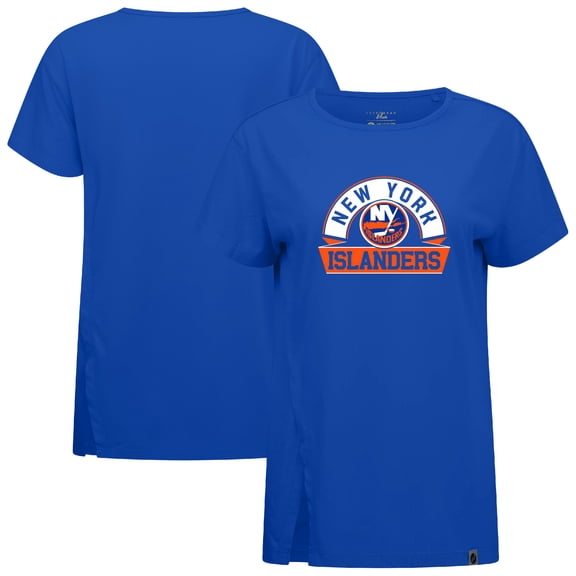 Women's Levelwear  Royal New York Islanders Influx Banner Arch T-Shirt