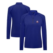 Womens Levelwear Royal New York Islanders Kinetic Insignia Core Quarter-Zip Pullover Top