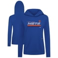 thumbnail image 1 of Women's Levelwear Royal New York Mets Relay Breaker Pullover Hoodie, 1 of 3