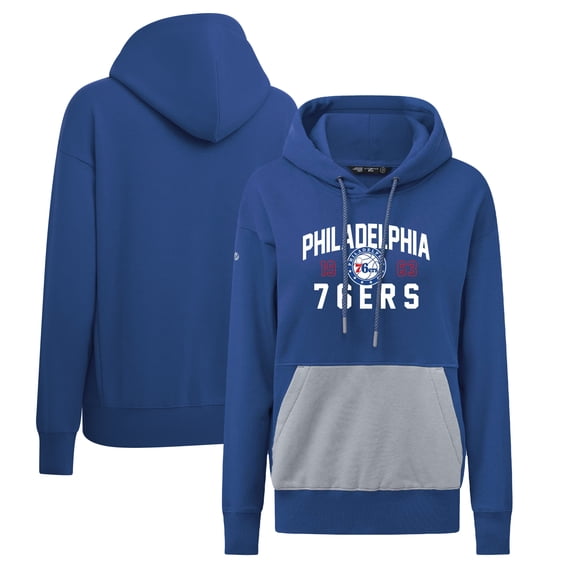 Women's Levelwear Royal Philadelphia 76ers Bonfire Pullover Hoodie