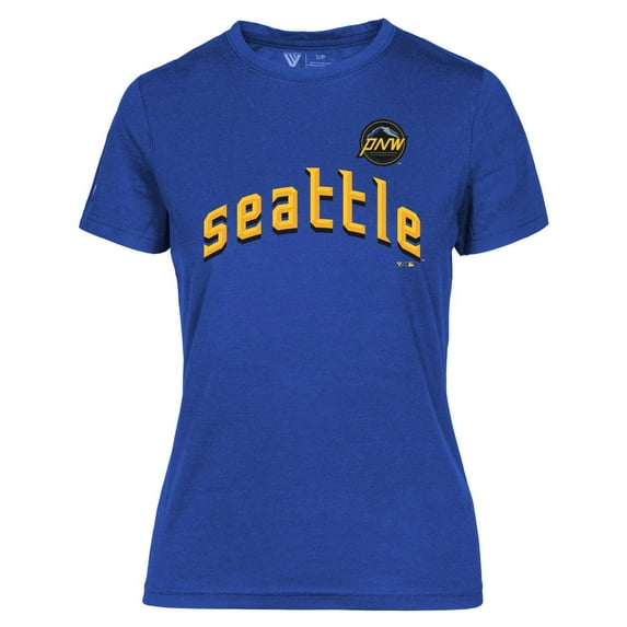 Women's Levelwear Royal Seattle Mariners City Connect Maddox Core Logo T-Shirt