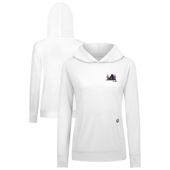 Women's Levelwear White Arizona Diamondbacks Relay Spring Break Panoramic Bold Hoodie