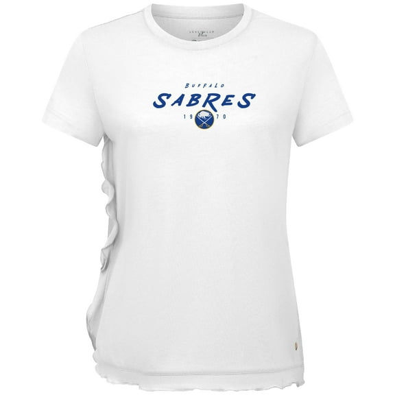 Women's Levelwear  White Buffalo Sabres  Airflow Scratched T-Shirt