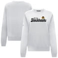 thumbnail image 1 of Women's Levelwear White Chicago Blackhawks Yvette Big Script Tri-Blend Sweatshirt, 1 of 3