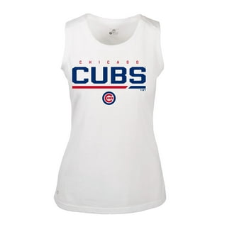 Women's Chicago Cubs Starter White Perfect Game V-Neck T-Shirt