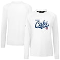 thumbnail image 1 of Women's Levelwear White Chicago Cubs Slender Glide T-Shirt, 1 of 3