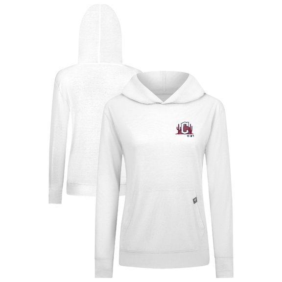 Women's Levelwear White Cleveland Guardians Relay Spring Break Panoramic Bold Hoodie
