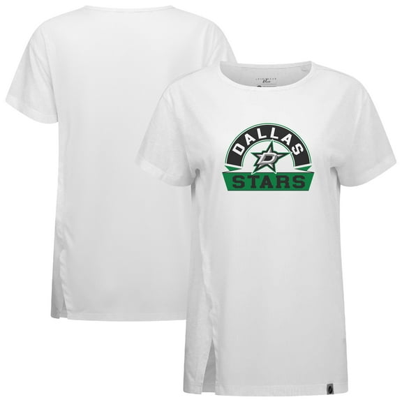Women's Levelwear  White Dallas Stars Influx Banner Arch T-Shirt