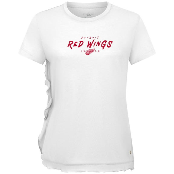 Women's Levelwear  White Detroit Red Wings  Airflow Scratched T-Shirt