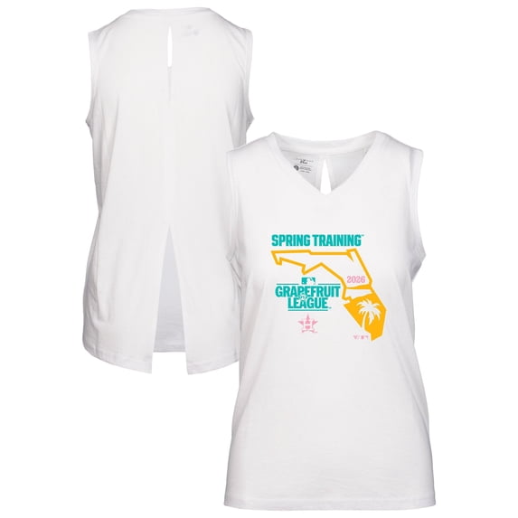 Women's Levelwear White Houston Astros 2026 Spring Training Paisley Ball Bold Tank