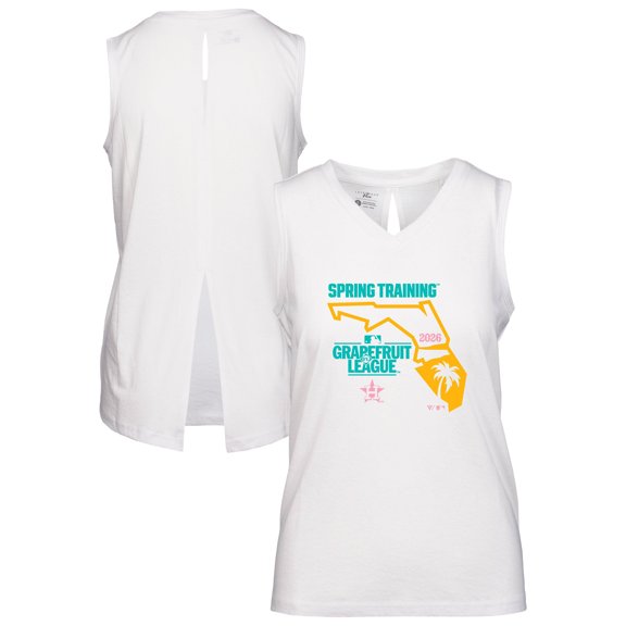 Women's Levelwear White Houston Astros 2026 Spring Training Paisley Ball Bold Tank