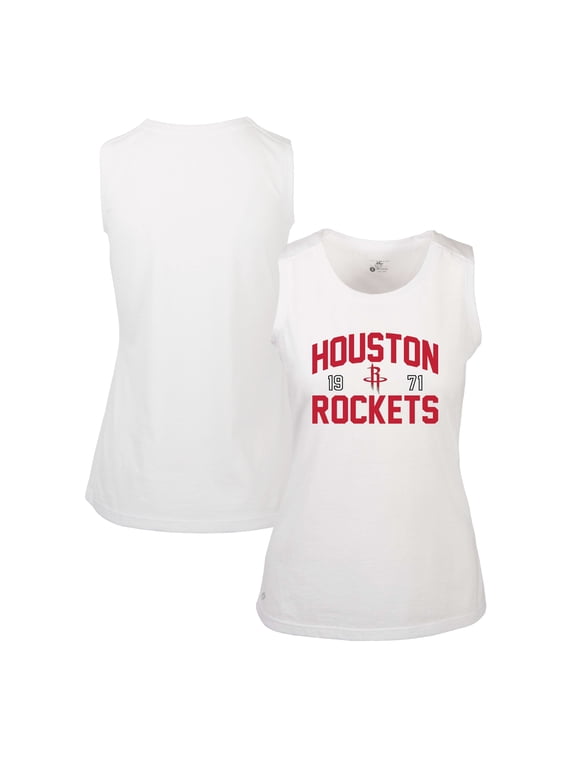 Women's Levelwear White Houston Rockets Macy Tank Top