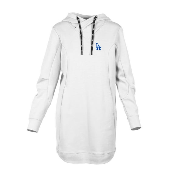 Women's Levelwear White Los Angeles Dodgers Cover Insignia 2.0 Hoodie Dress