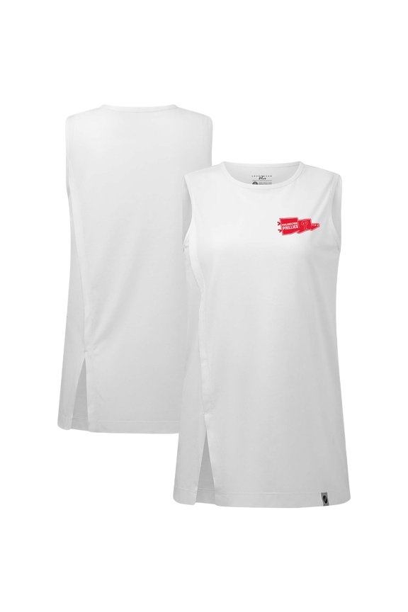 Women's Levelwear White Philadelphia Phillies Influx Rafters Tank Top
