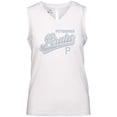 thumbnail image 1 of Women's Levelwear  White Pittsburgh Pirates  Paisley Sweep V-Neck Tank Top, 1 of 1