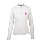 Women's Levelwear  White San Diego Padres City Connect Ezra Insignia Core Full-Zip Jacket