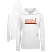 Women's Levelwear White San Francisco Giants Relay Breaker Pullover Hoodie