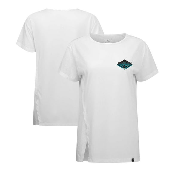 Women's Levelwear White San Jose Sharks Influx Club Patch 2.0 T-Shirt