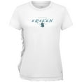 thumbnail image 1 of Women's Levelwear  White Seattle Kraken  Airflow Scratched T-Shirt, 1 of 1