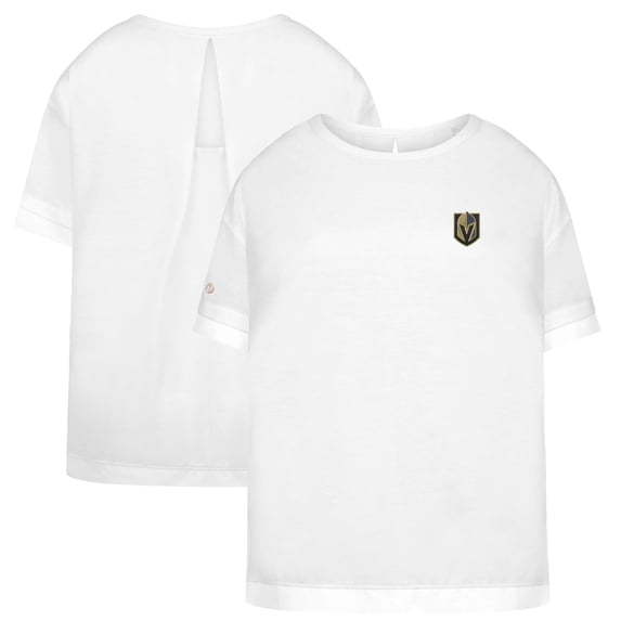 Women's Levelwear White Vegas Golden Knights Tulip Primary Logo T-Shirt