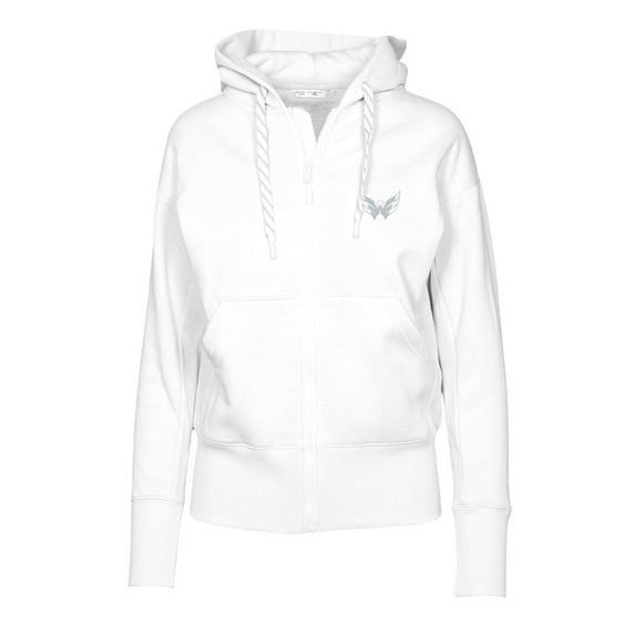 Women's Levelwear White Washington Capitals Gardinia Core Full-Zip Hoodie Jacket