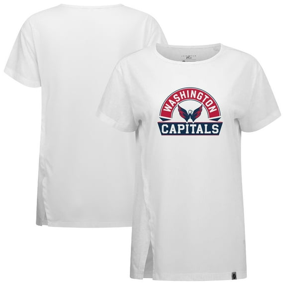Women's Levelwear White Washington Capitals Influx Banner Arch T-Shirt
