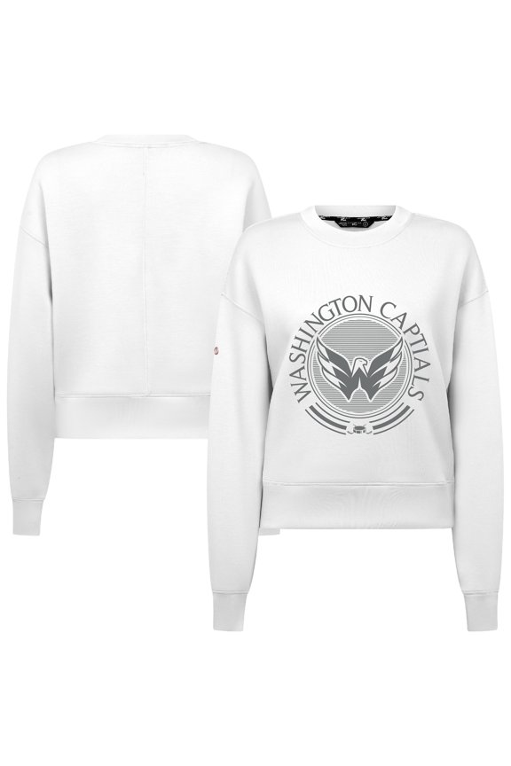 Women's Levelwear White Washington Capitals Slate & Snow Sponge Tri-Blend Sweatshirt