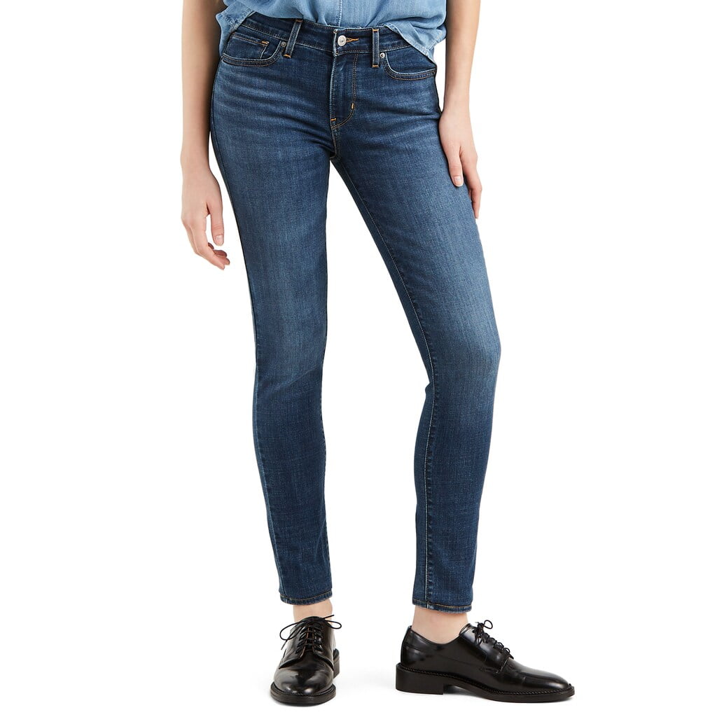 fabrik sandaler Skilt Women's Levi's 711 Skinny Jeans Astro Indigo - Walmart.com