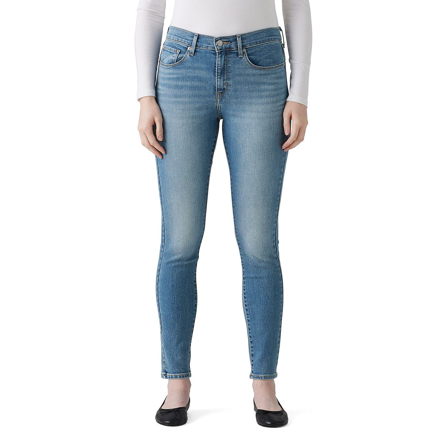 Women's Levi's® Classic Skinny Jeans Color: Eternal Indigo Mid