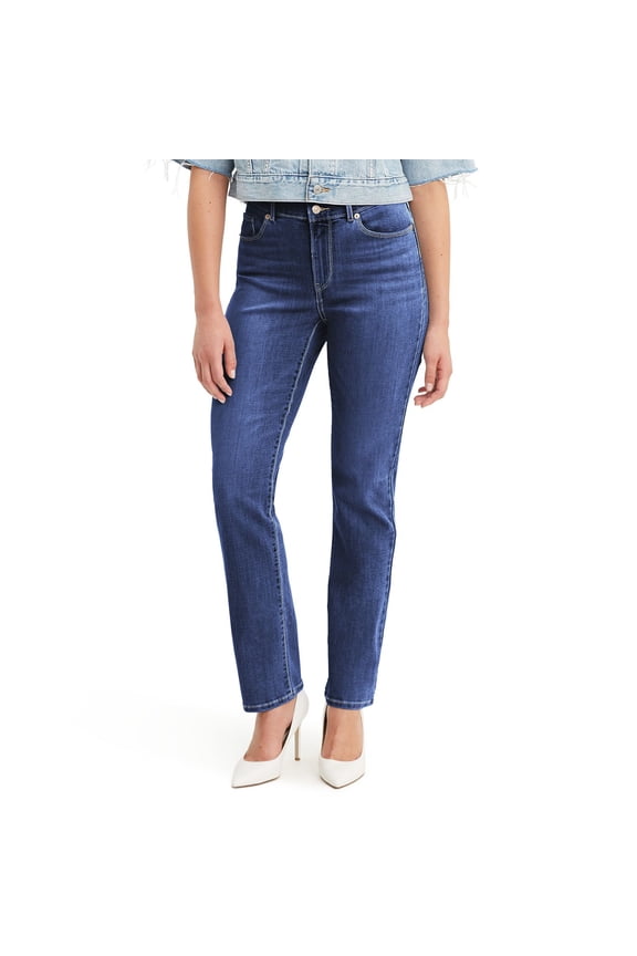 Women's Levi's® Classic Straight-Leg Jeans Color: Lapis Dark Horse Size: 33(US 16)S