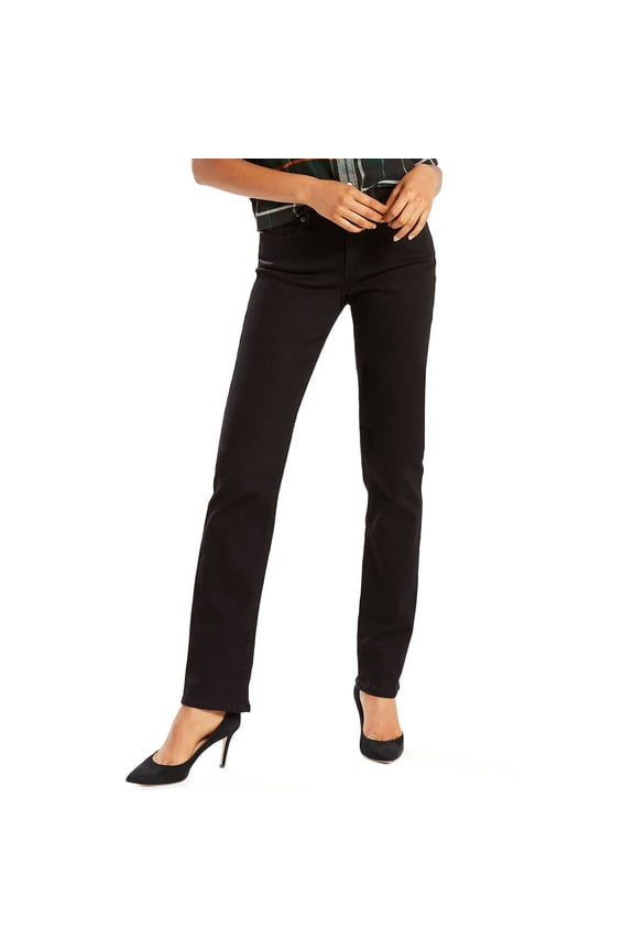 Women's Classic Straight Jeans, Soft Black, 30 (US 10) S