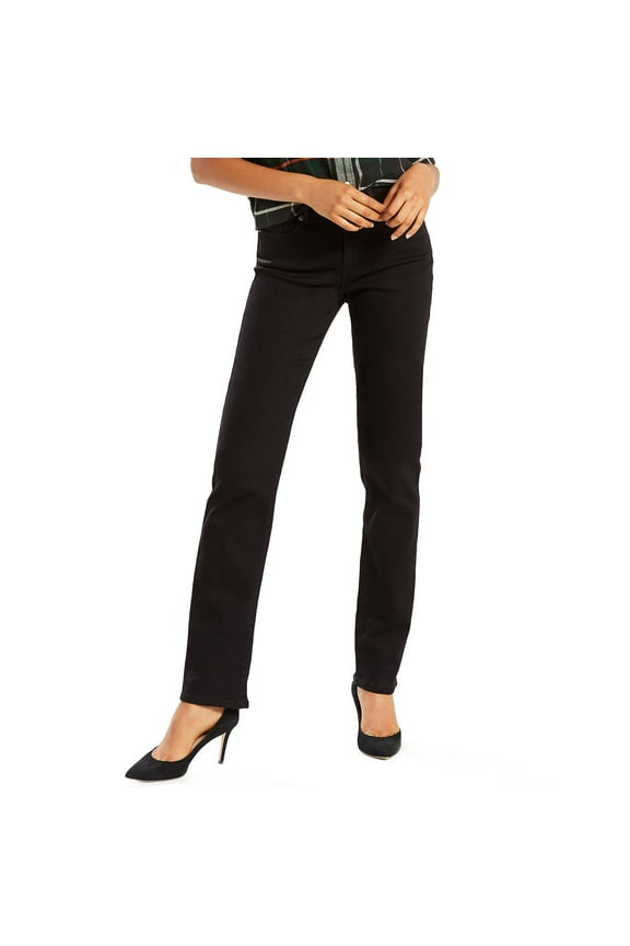 Women's Levi's® Classic Straight-Leg Jeans Color: Soft Black Size: 32(US 14)L