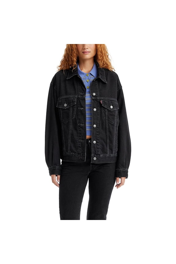Women's Levi's® Denim '90s Trucker Jean Jacket Color: Road Less Traveled Size: LARGE