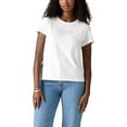 thumbnail image 1 of Women's Levi's® Logo Perfect Tee Color: Rhinestone White Size: LARGE, 1 of 4