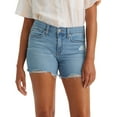 thumbnail image 1 of Women's Levi's® Mid-Length Jean Shorts Color: Im Just A Fan Size: 33(US 16)M, 1 of 4