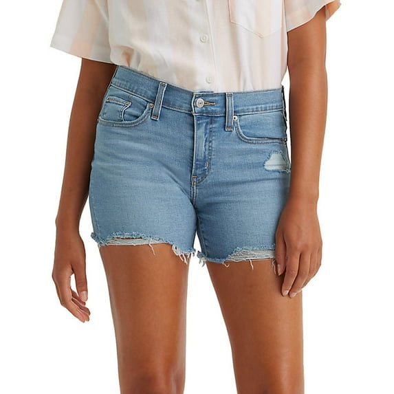 Women's Levi's® Mid-Length Jean Shorts Color: Im Just A Fan Size: 33(US 16)M
