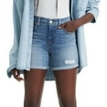 thumbnail image 1 of Women's Levi's® Mid-Length Jean Shorts Color: What Are We Size: 31(US 12)M, 1 of 4