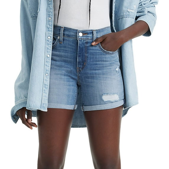 Women's Levi's® Mid-Length Jean Shorts Color: What Are We Size: 32(US 14)M
