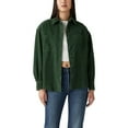 thumbnail image 1 of Women's Levi's Orion Corduroy Overshirt Color: Python Green Gd Size: X LARGE, 1 of 3